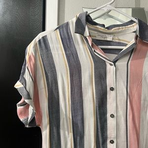 Women’s oversized striped shirt